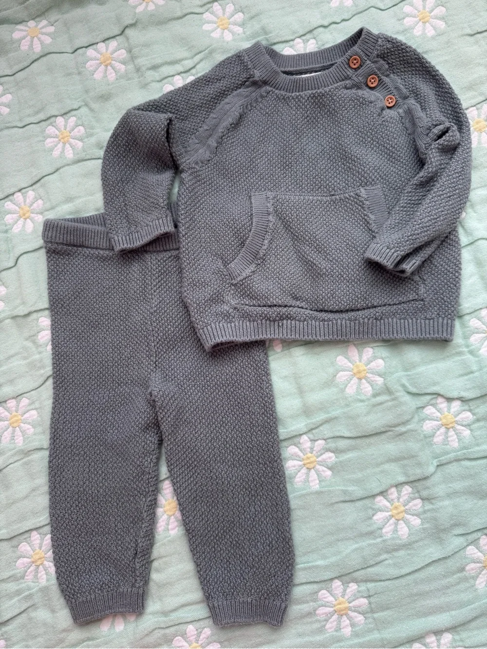 Organic Cotton Boys Knit Set